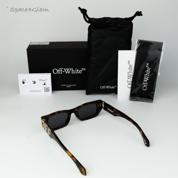 Off-White Women Sunglasses Havana Grey Square OERI124 FILLMORE 6007 BRAND NEW main image 8
